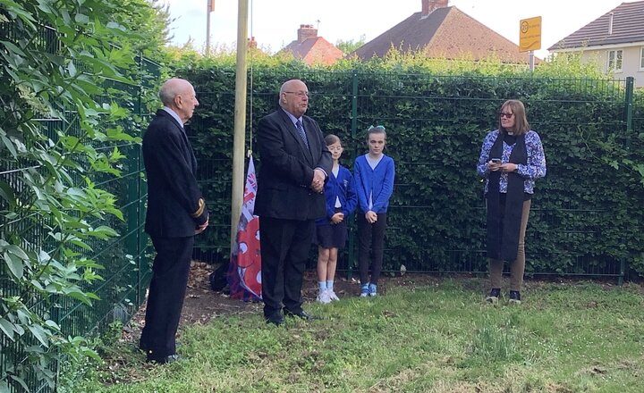 Image of Raising of the D-Day flag